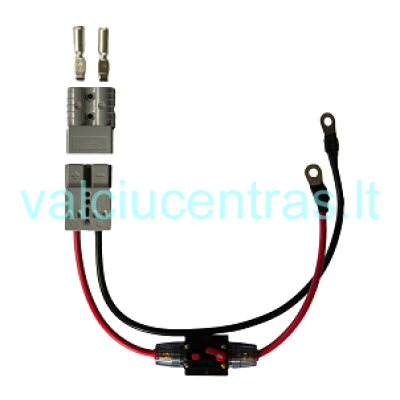 Electric motor connection with 100A automatic fuse